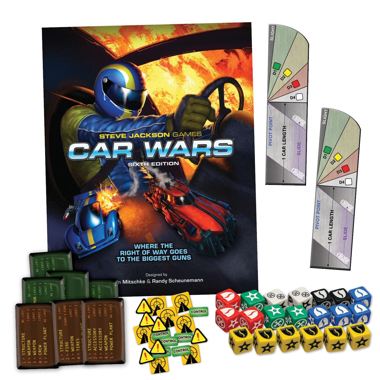 Car Wars (Sixth Edition): 2-Player Starter Set (Orange/Purple) Miniatures Steve Jackson Games