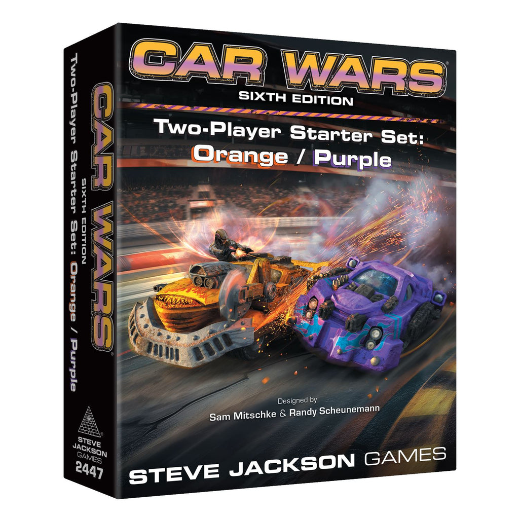 Car Wars (Sixth Edition): 2-Player Starter Set (Orange/Purple) Miniatures Steve Jackson Games