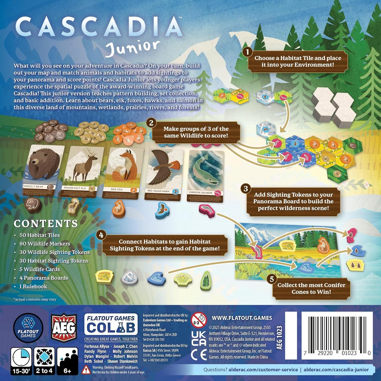 Cascadia Junior Board Games Flatout Games
