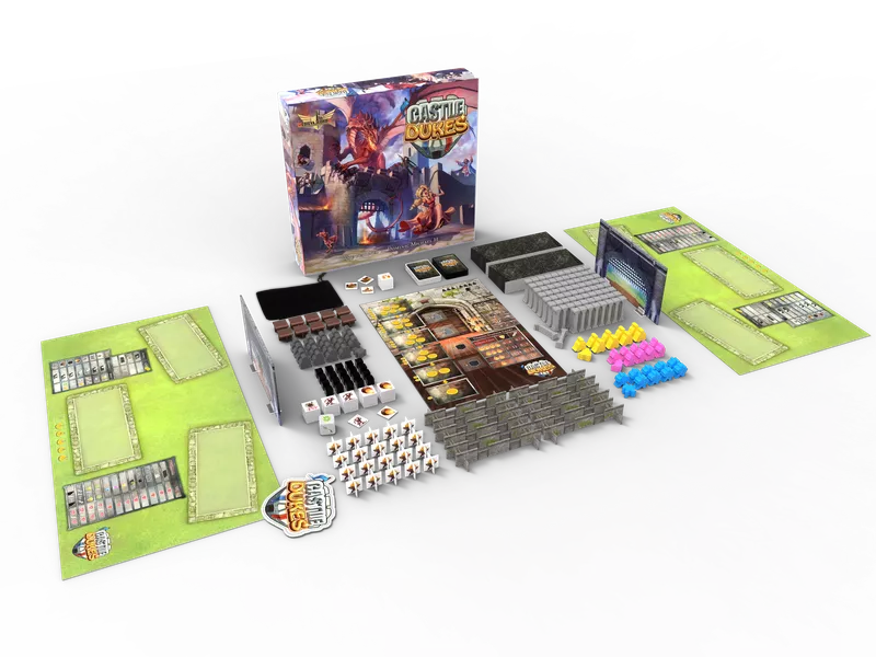 Castle Dukes - 3D Dexterity City Building Board Game Board Games Medieval Lords