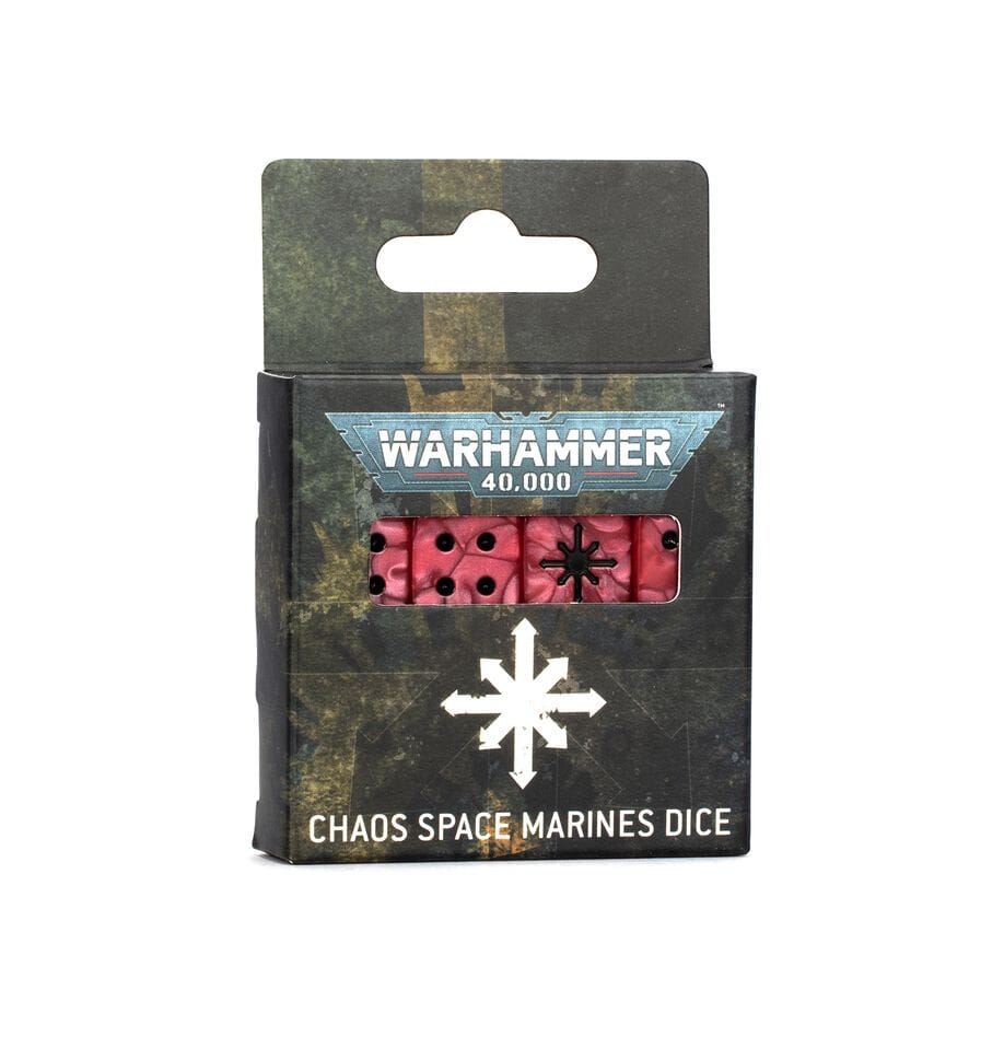 Chaos Space Marines Dice (2024) Dice Sets & Games Games Workshop