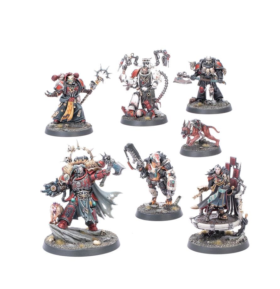 Chaos Space Marines: Huron Blackheart and the Masters of the Maelstrom Miniatures Games Workshop 
