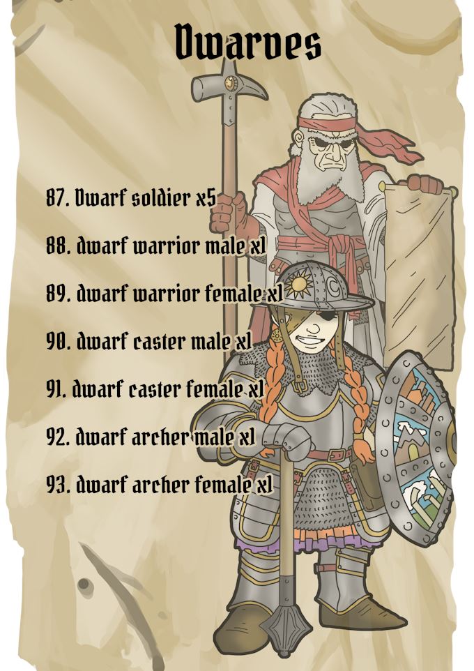 Chronica Paper Legends Issue 1 - Paper Miniatures RPG NEET Games