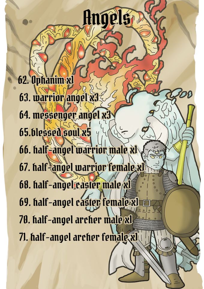 Chronica Paper Legends Issue 1 - Paper Miniatures RPG NEET Games