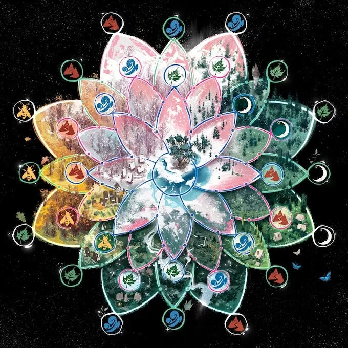 Chrysanthemum - drafting and tile laying board game Board Games Chrysanthemum Productions