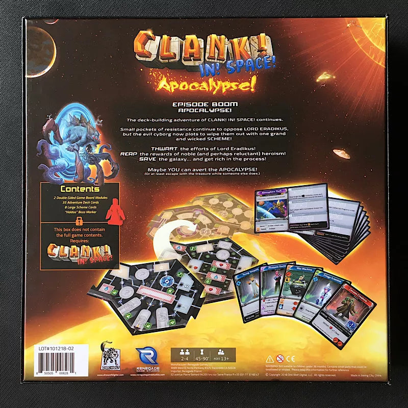 Clank! In! Space! Apocalypse! Expansion Card Games Dire Wolf Games