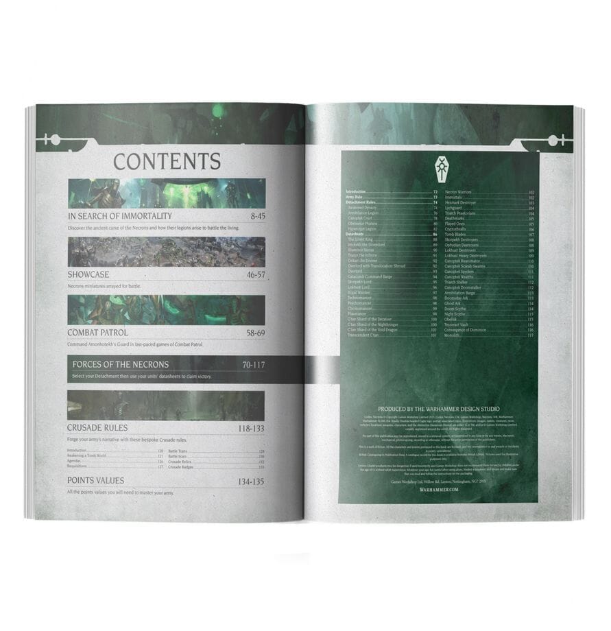 Codex: Necrons (10th Edition) Rulebook Games Workshop 