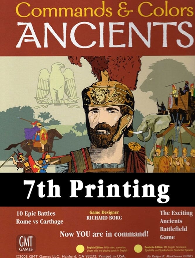 Commands and Colors: Ancients, 7th Printing Board Games GMT Games 