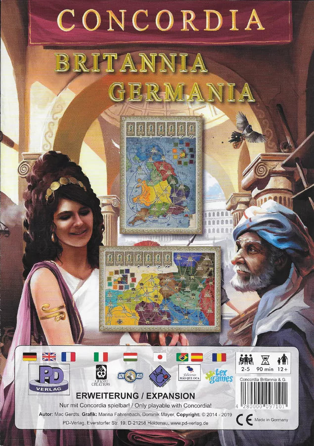 Concordia: Britannia and Germania Expansion Board Games PD-Verlag