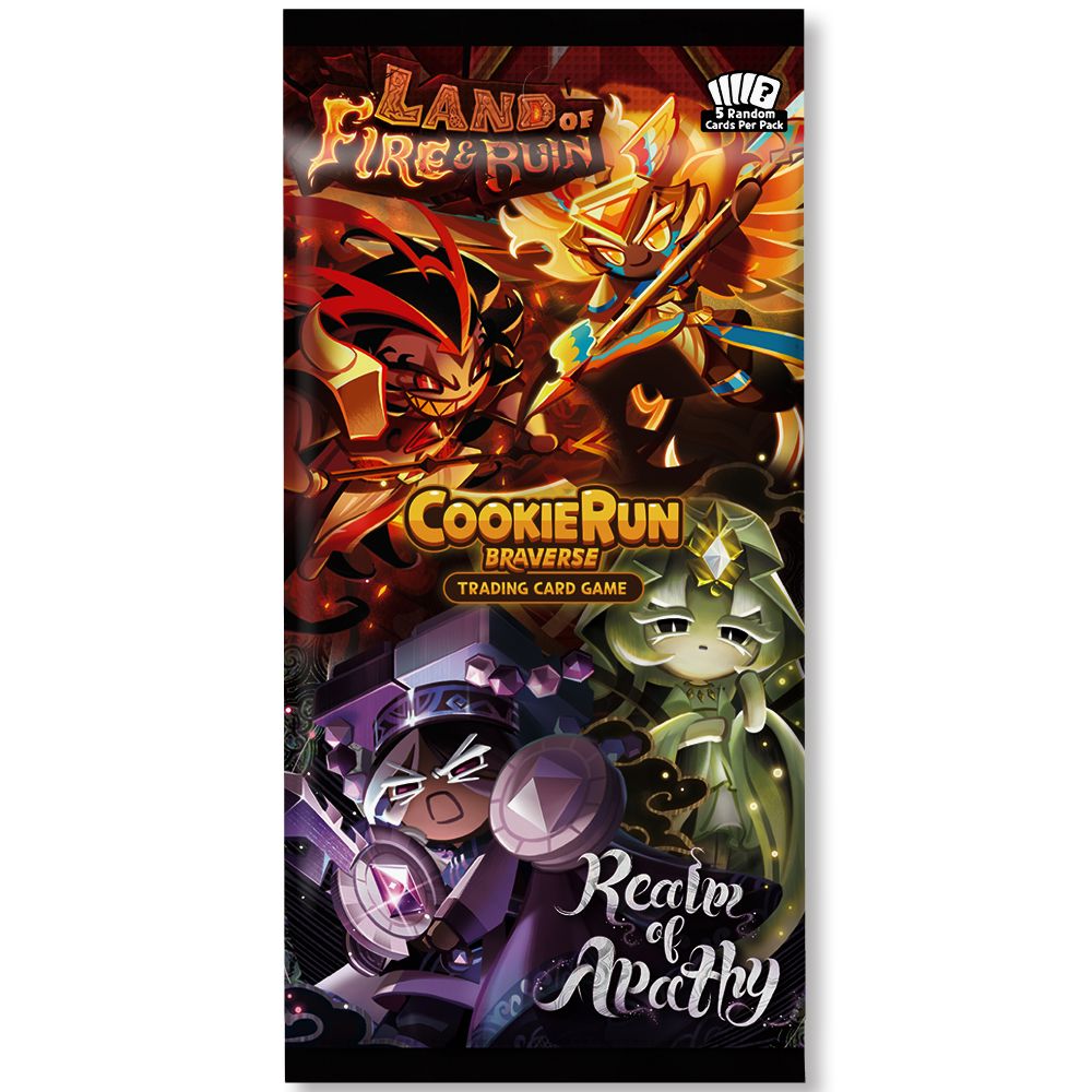 Cookie Run TCG: Realm of Apathy & Land of Fire & Ruin - Booster Pack CCG Devsisters 