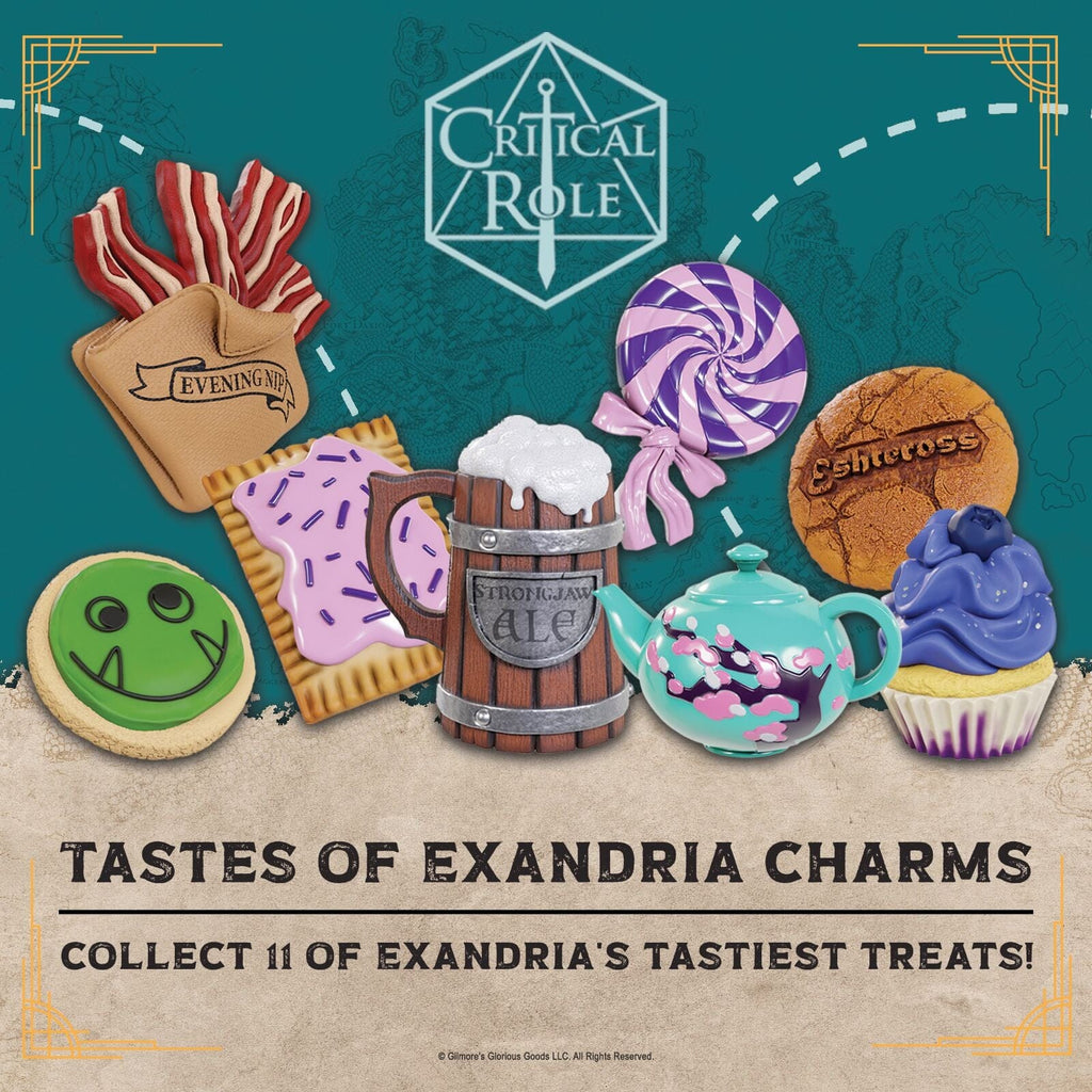 Critical Role: Taste of Exandria Charms Counter Top Display (24 Count) Miniatures Wizkids / NECA