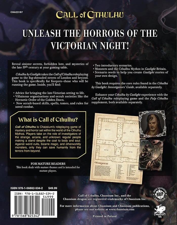 Cthulhu by Gaslight: Keepers' Guide RPG Chaosium 