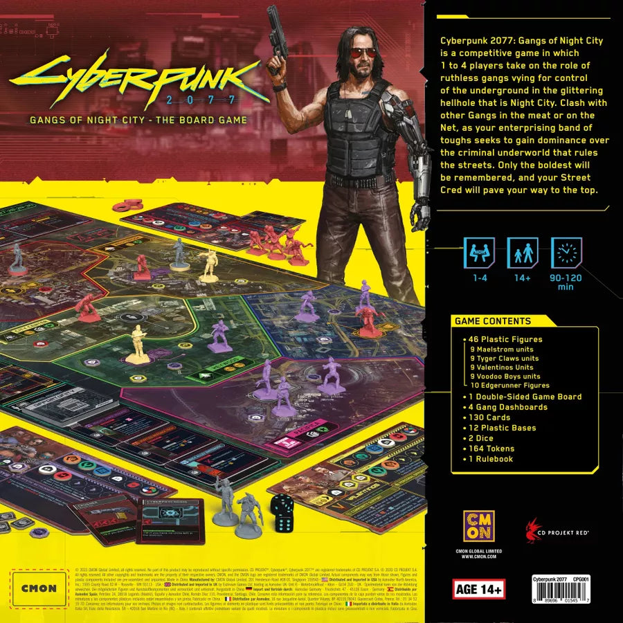Cyberpunk 2077: Gangs of Night City Board Games CMON