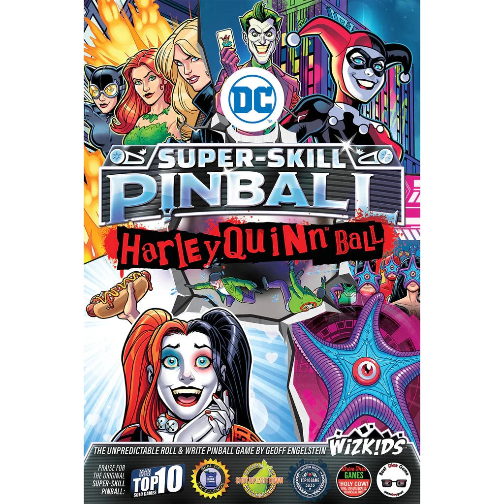 DC Super-Skill Pinball: Harley Quinn Ball Board Games Wizkids