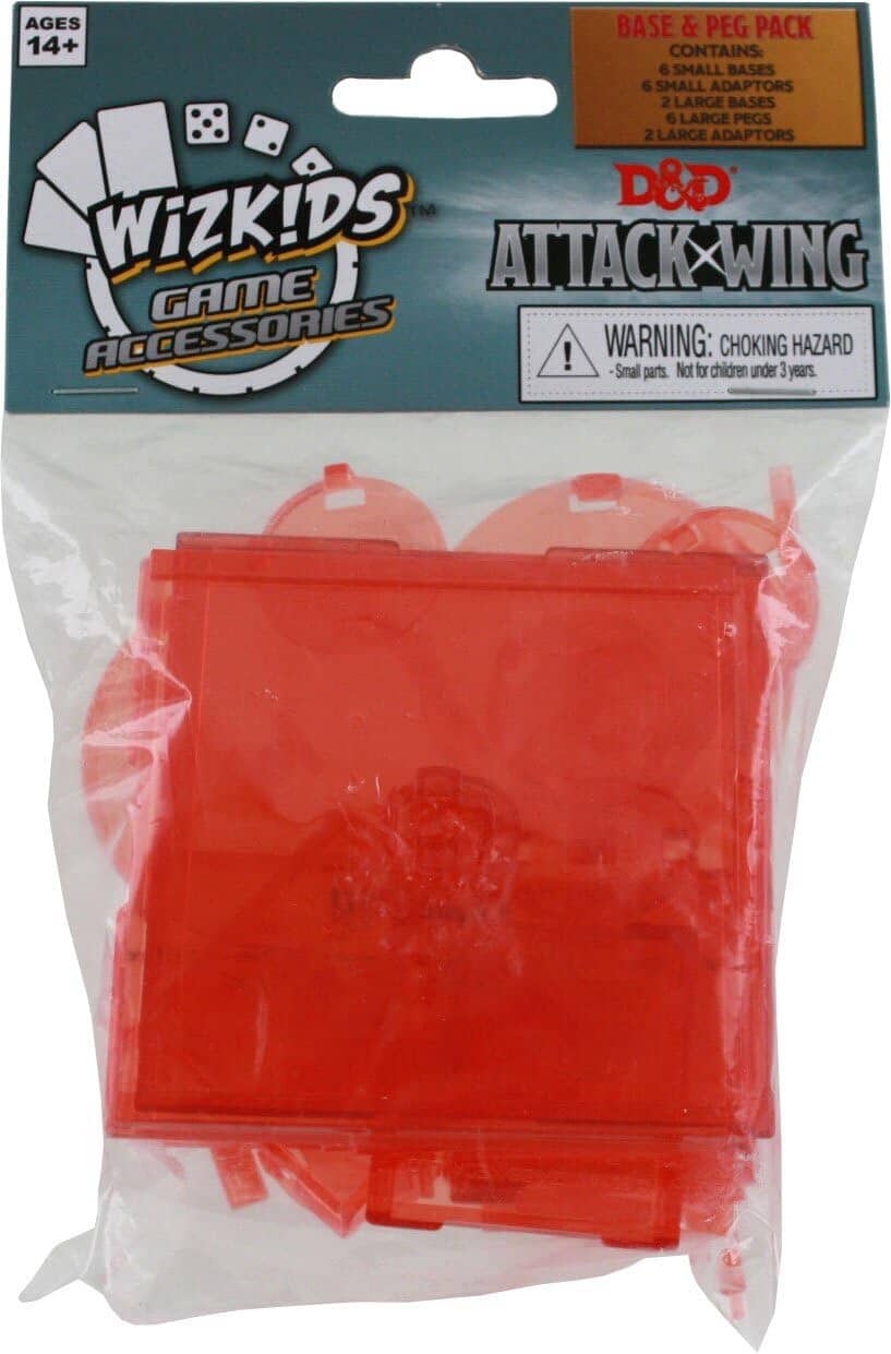 D&D Attack Wing: Base & Peg Pack Accessories Wizkids Red