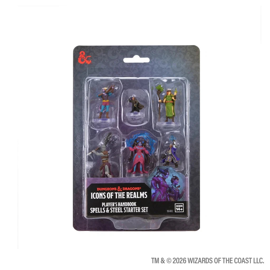 D&D Icons of the Realms: Player's Handbook - Spells & Steel Starter Miniatures Wizkids 