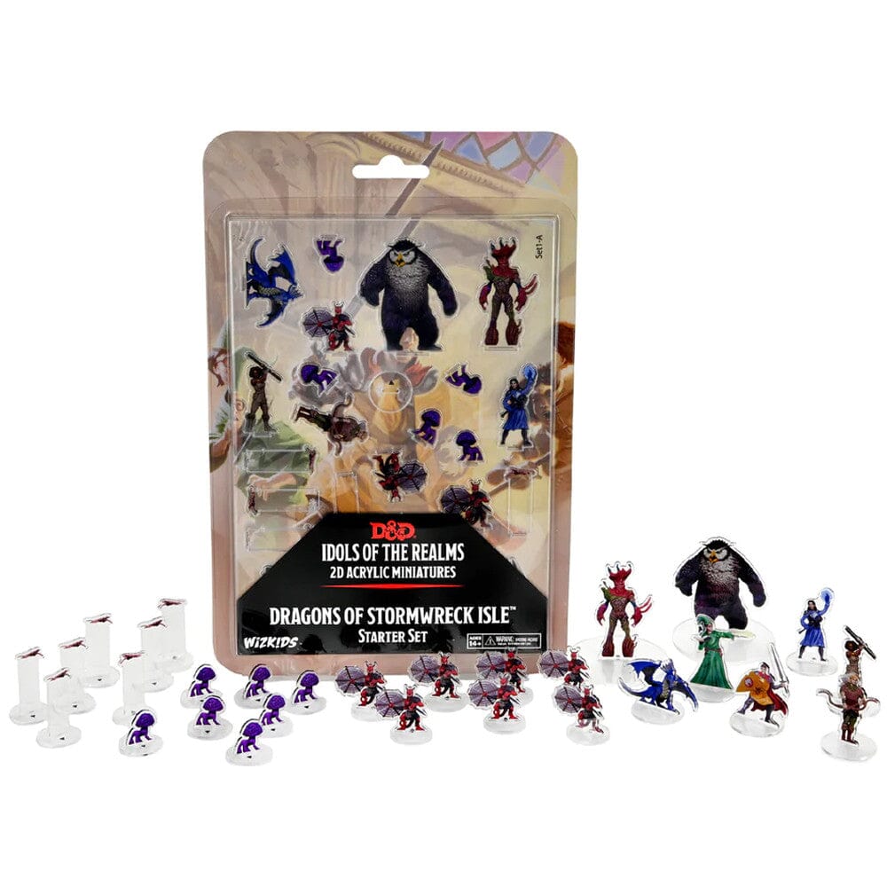 D&D Idols of the Realms: Dragons of Stormwreck Isle: Starter Set - 2D Set Miniatures Wizkids