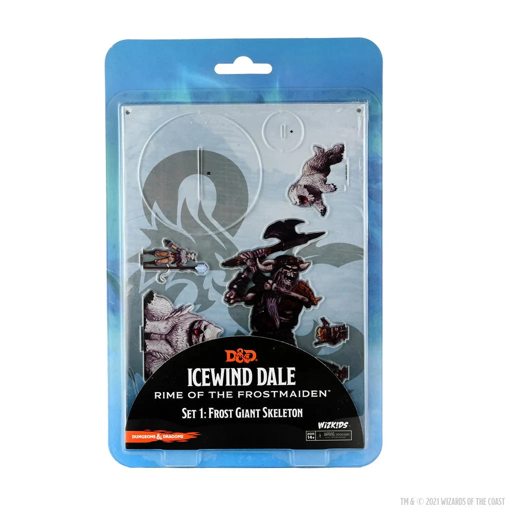 D&D Idols of the Realms: Icewind Dale Rime of the Frostmaiden - Frost Giant Skeleton - 2D Set Miniatures Wizkids