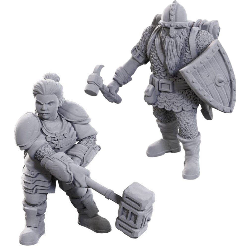 D&D Nolzur's Marvelous Unpainted Minis: Dwarves (50th Anniversary) Miniatures Wizkids