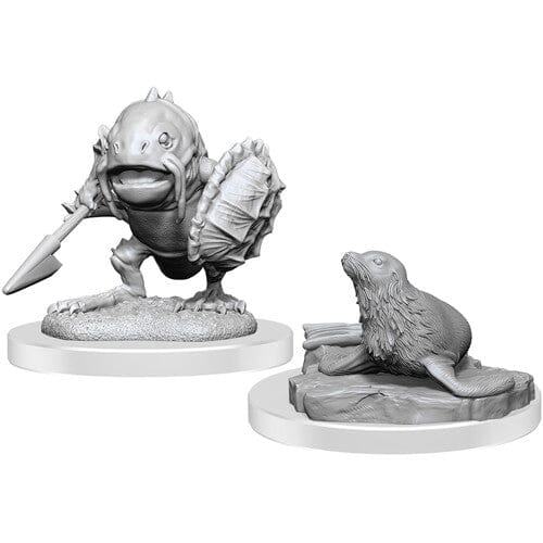 D&D Nolzur's Marvelous Unpainted Minis: W20 Locathah & Seal Miniatures Wizkids