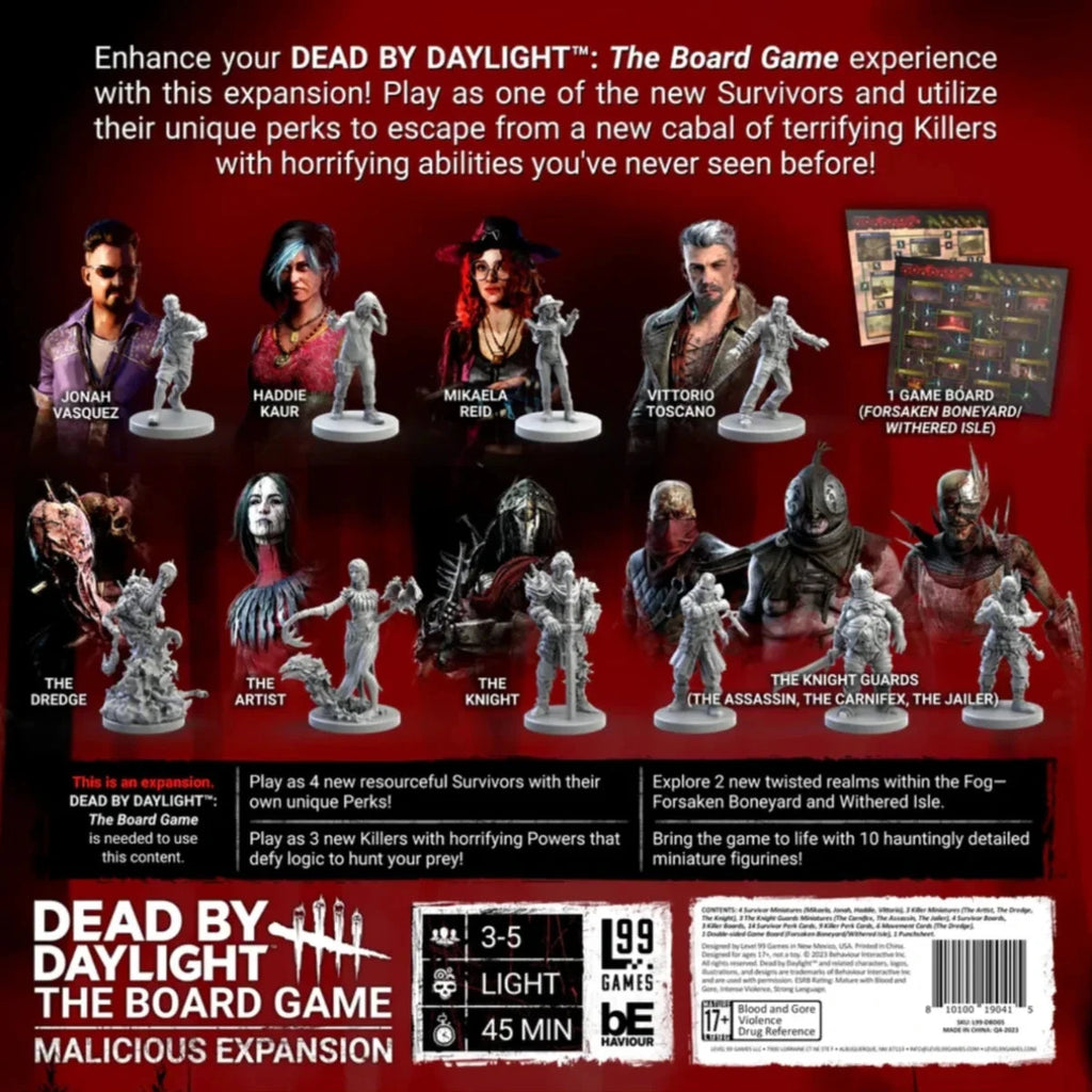 Dead by Daylight: The Board Game - Malicious Expansion Board Games LEVEL 99 GAMES 