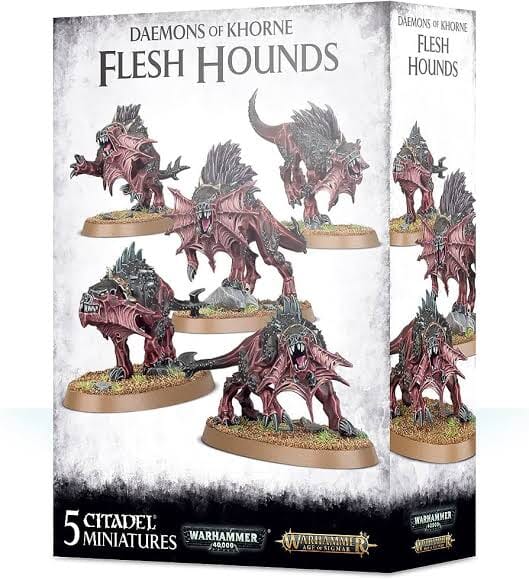 DEAMONS OF KHORNE FLESH HOUNDS Miniatures Games Workshop