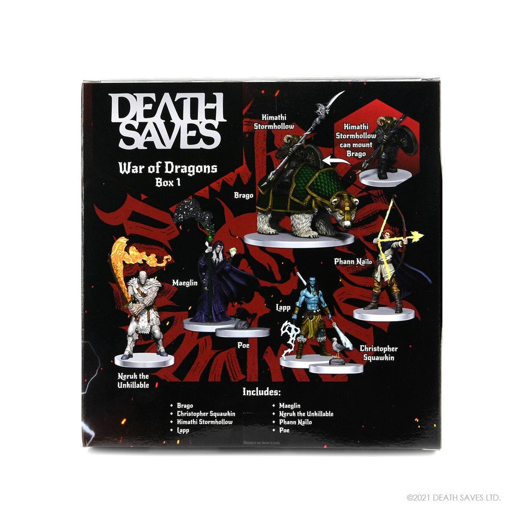 Death Saves: War of Dragons Box Set 1 Miniatures Wizkids 