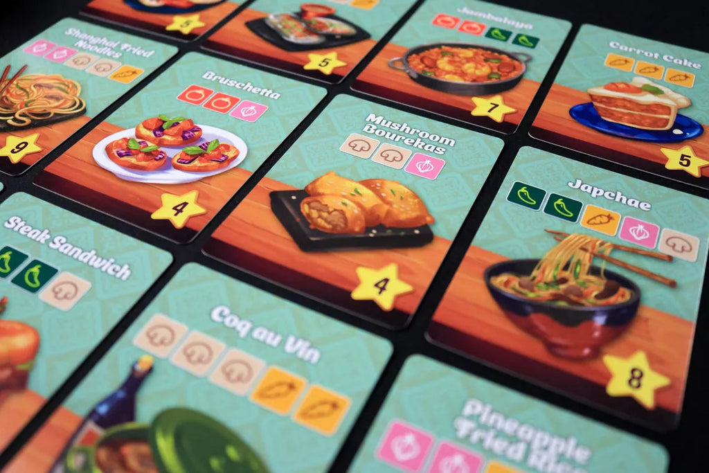 Diced Veggies Board Games Kids Table BG