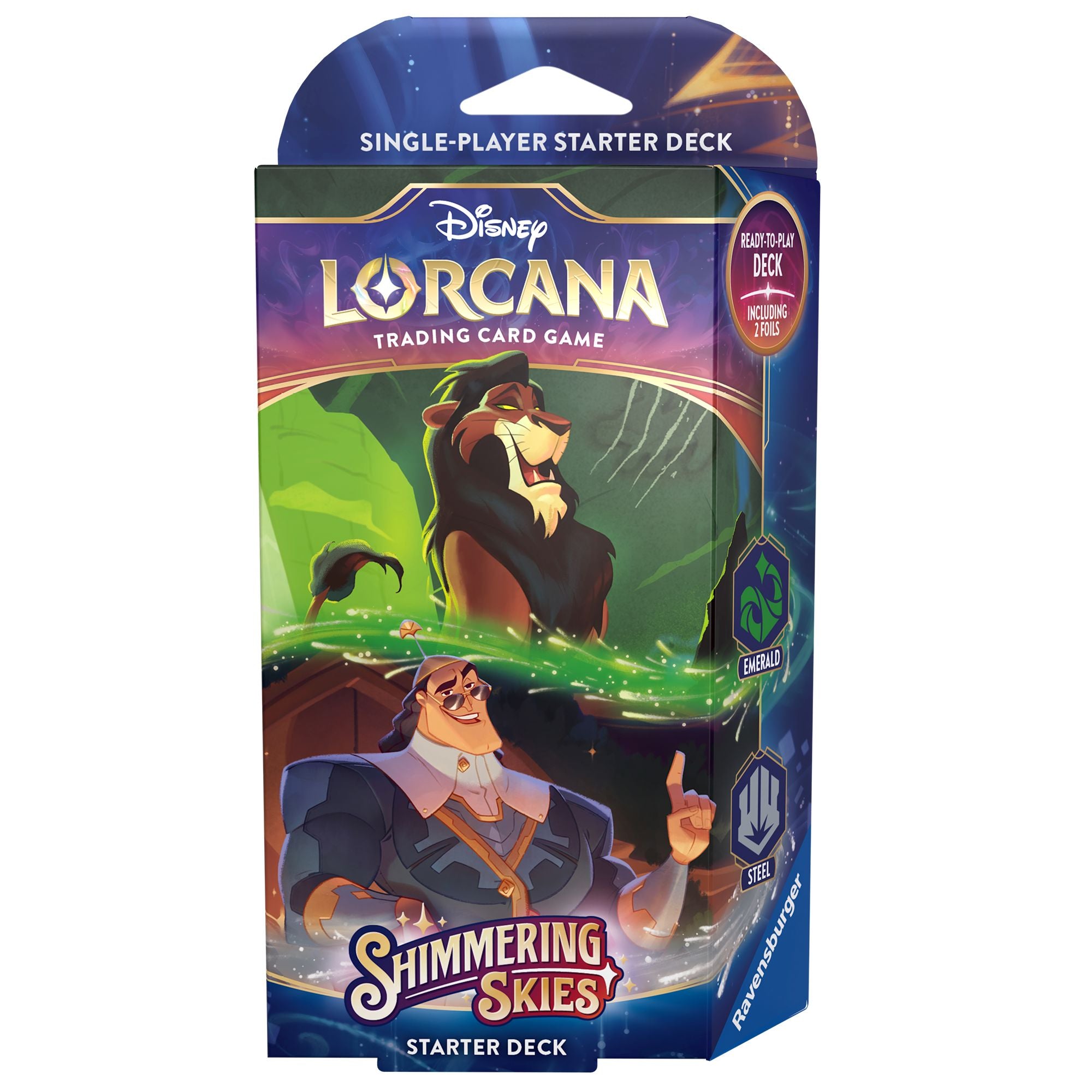 Disney Lorcana - Shimmering Skies (Set 5) Starter Decks CCG RAVENSBURGER Scar & Kronk 