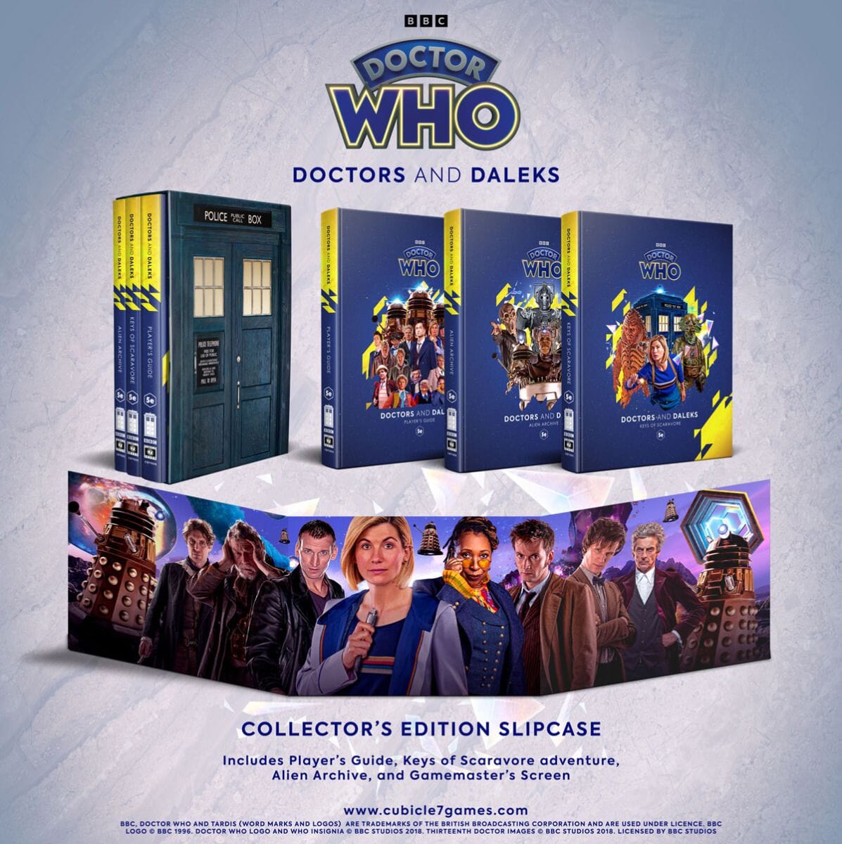 Doctors and Daleks: Collector's Edition (5e) RPG Cubicle Seven