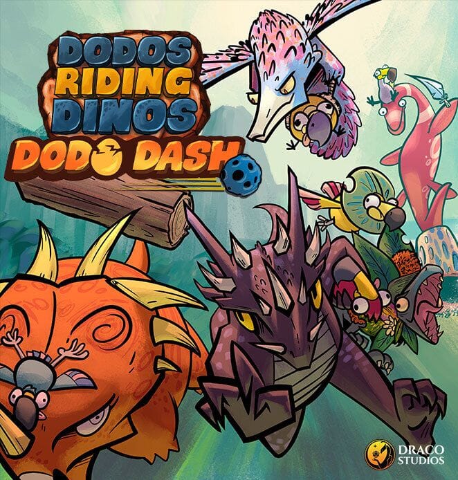 Dodos Riding Dinos: Dodo Dash Board Games Draco Studios