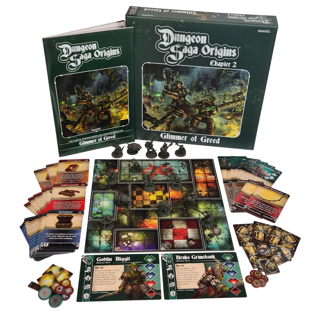 Dungeon Saga Origins - Glimmer of Greed Expansion Board Games Mantic