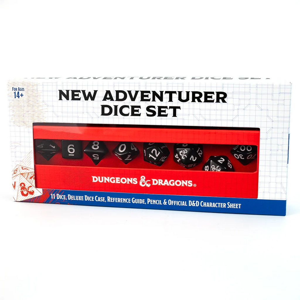 Dungeons & Dragons New Adventurer Dice Set Dice Sets & Games Sirius Dice Black