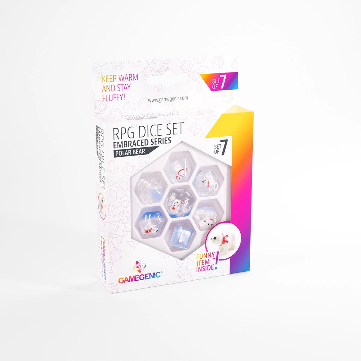 Embraced Series RPG Dice Set Dice Sets & Games Gamegenic Polar Bear
