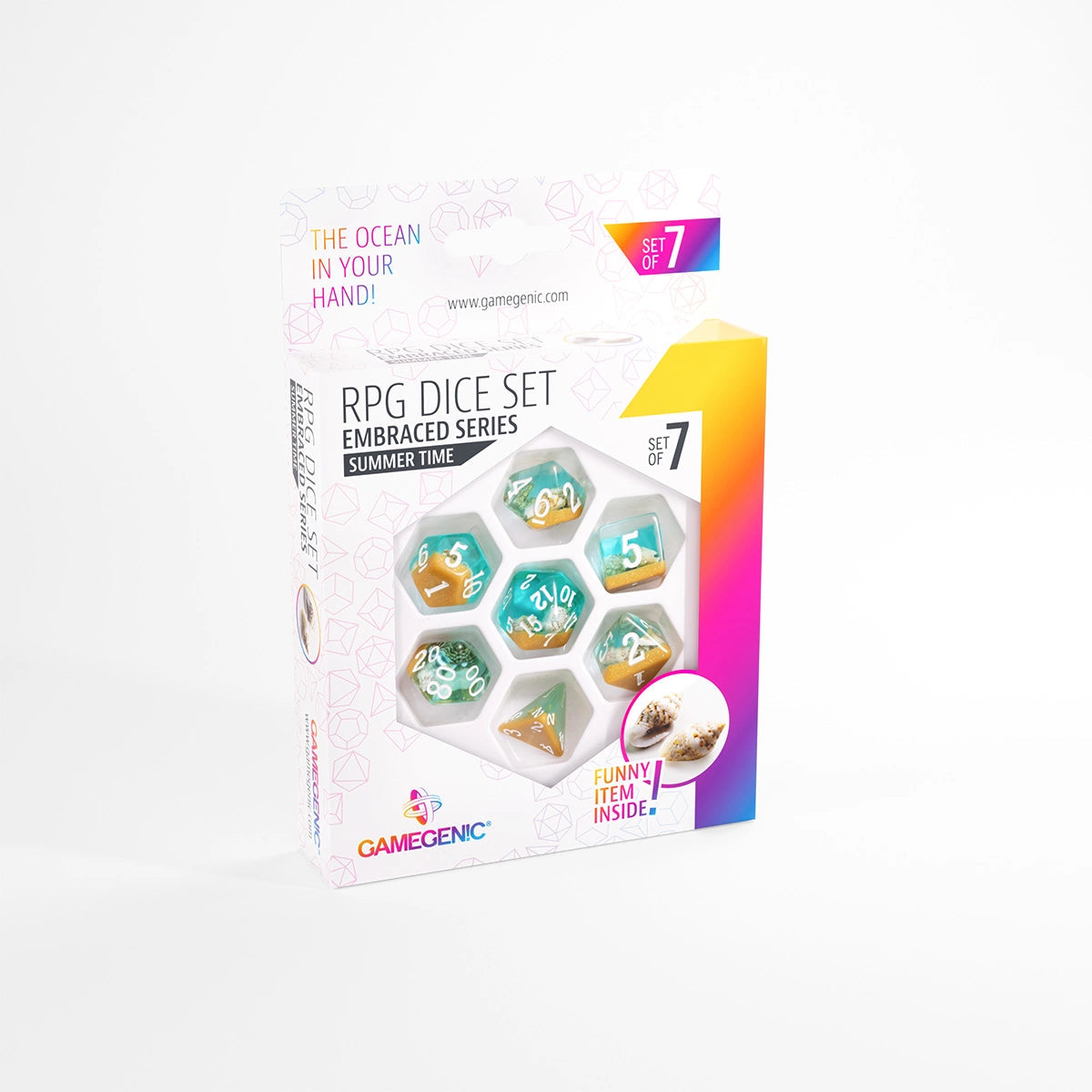Embraced Series RPG Dice Set Dice Sets & Games Gamegenic Summer Time
