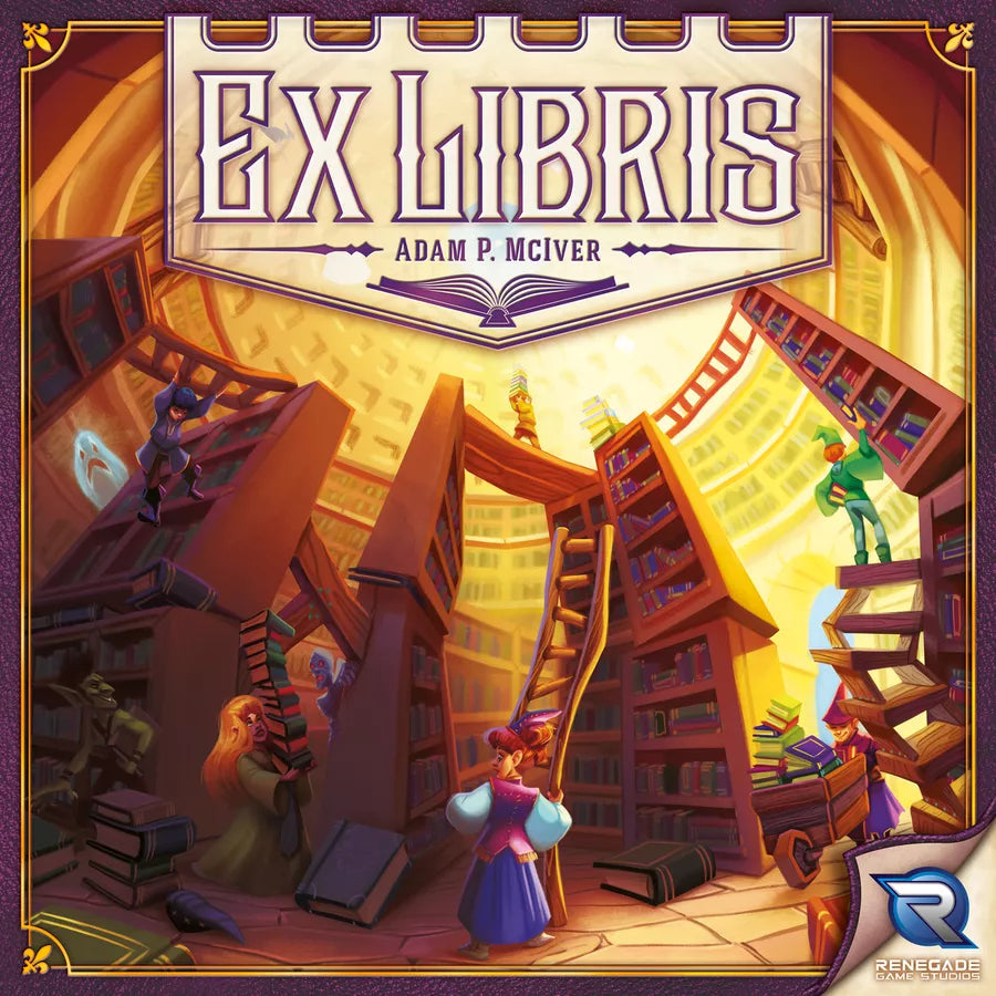 Ex Libris - set collection worker placement board game Board Games Renegade Games Studios
