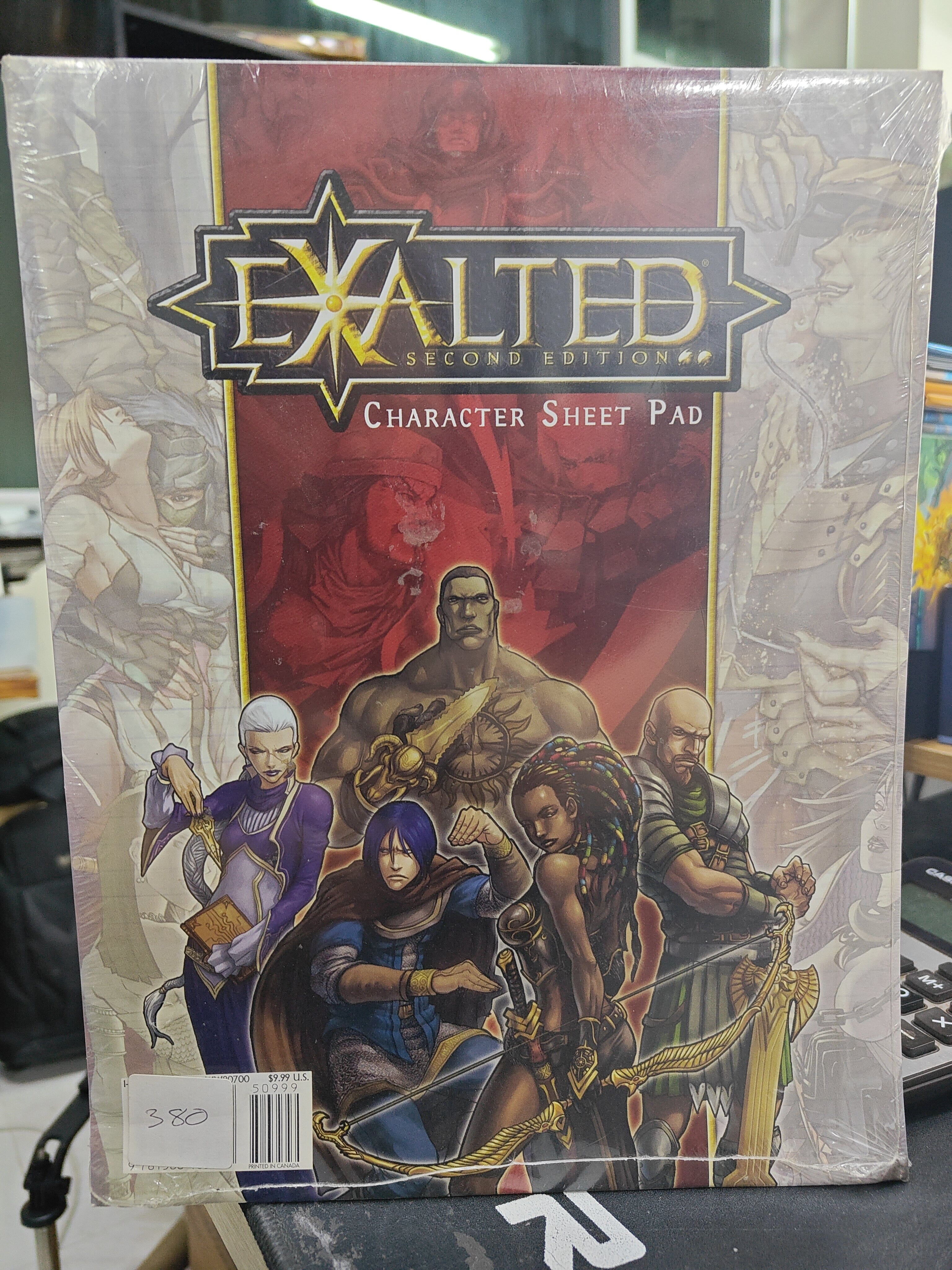 Exalted : Character Sheet Pad RPG White Wolf 