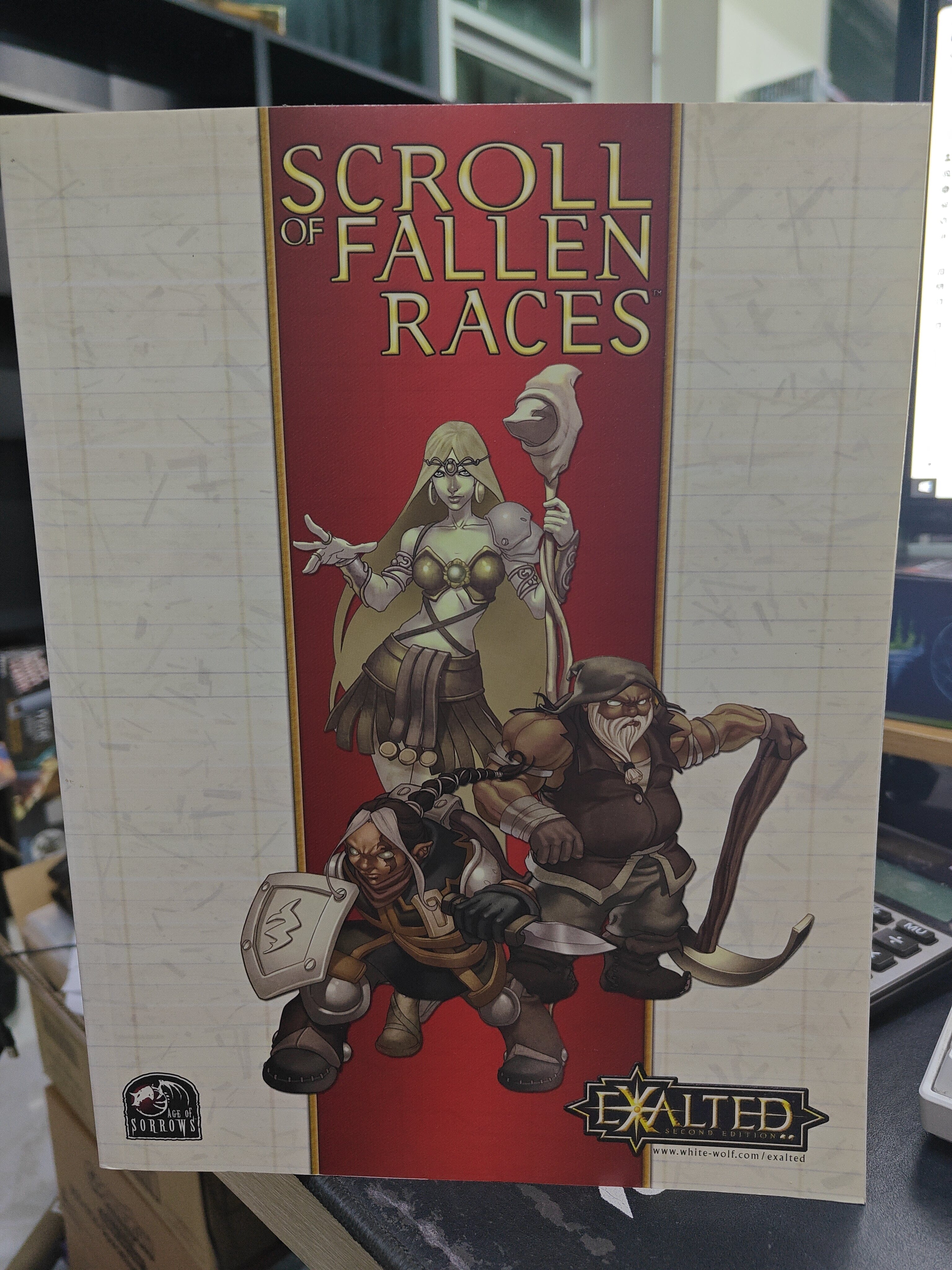 Exalted : Scroll of Fallen Races RPG White Wolf 