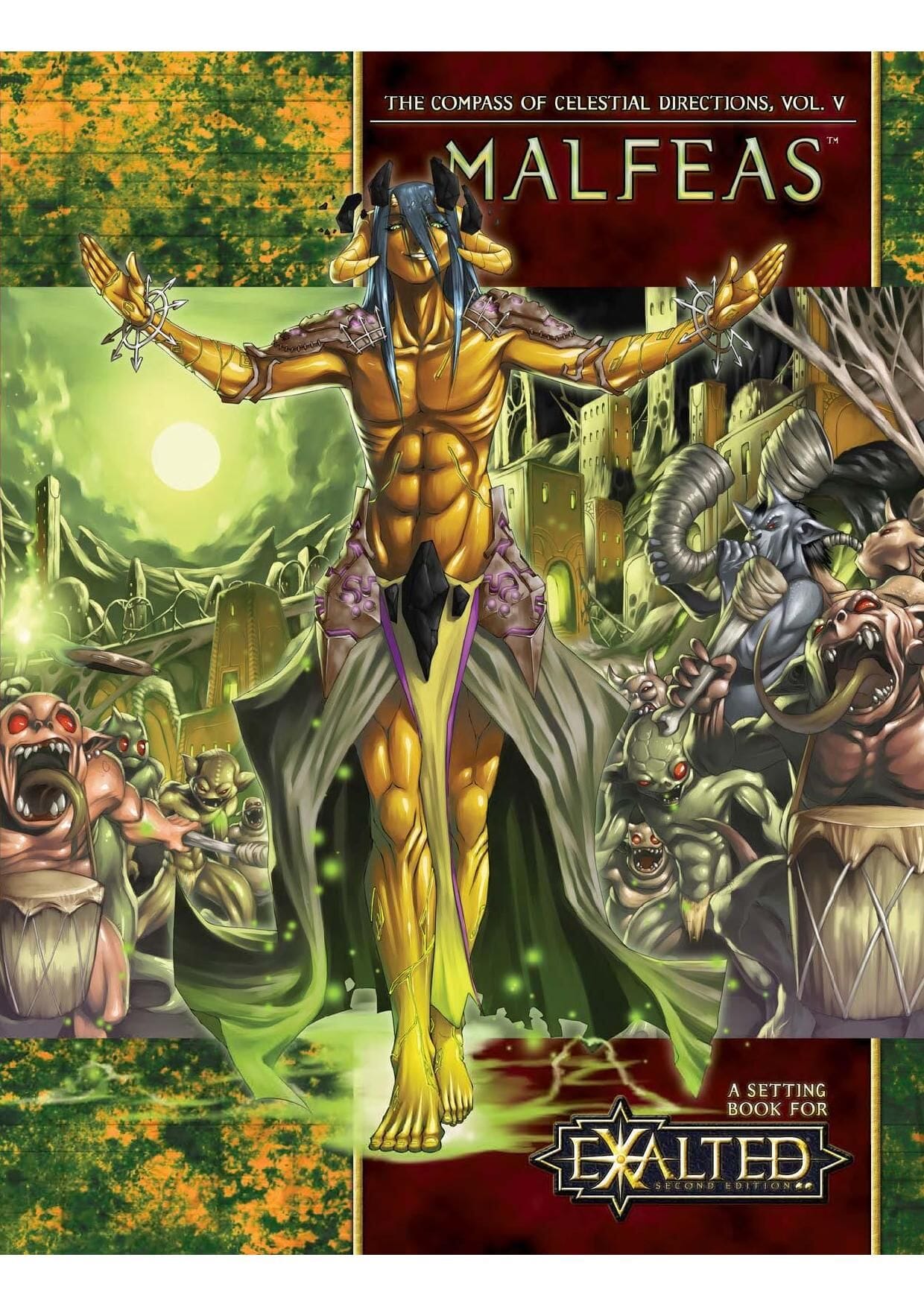 Exalted: The Compass of Celestial Directions, Vol. V: Malfeas RPG White Wolf 