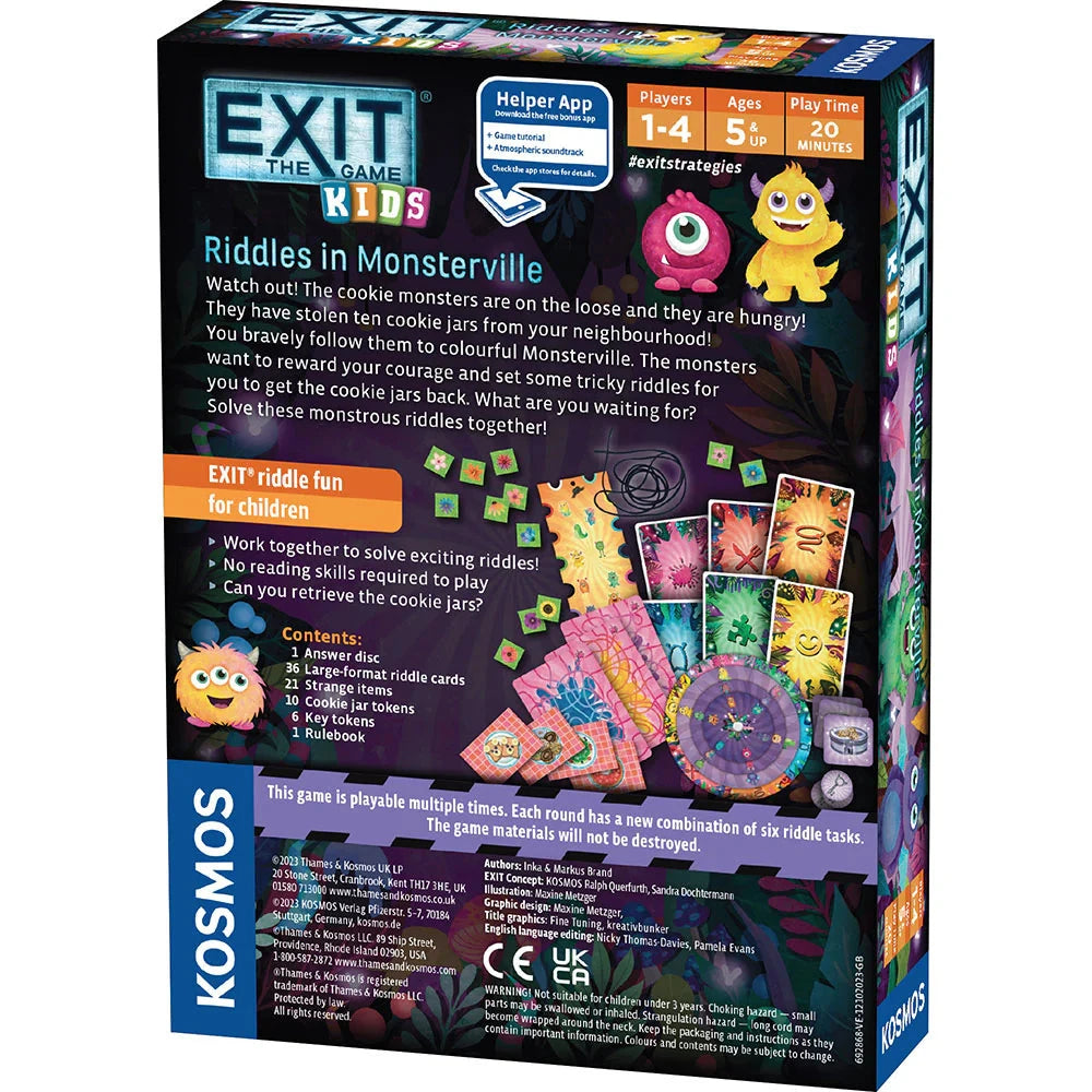Exit: The Game – Kids: Riddles in Monsterville Board Games Kosmos