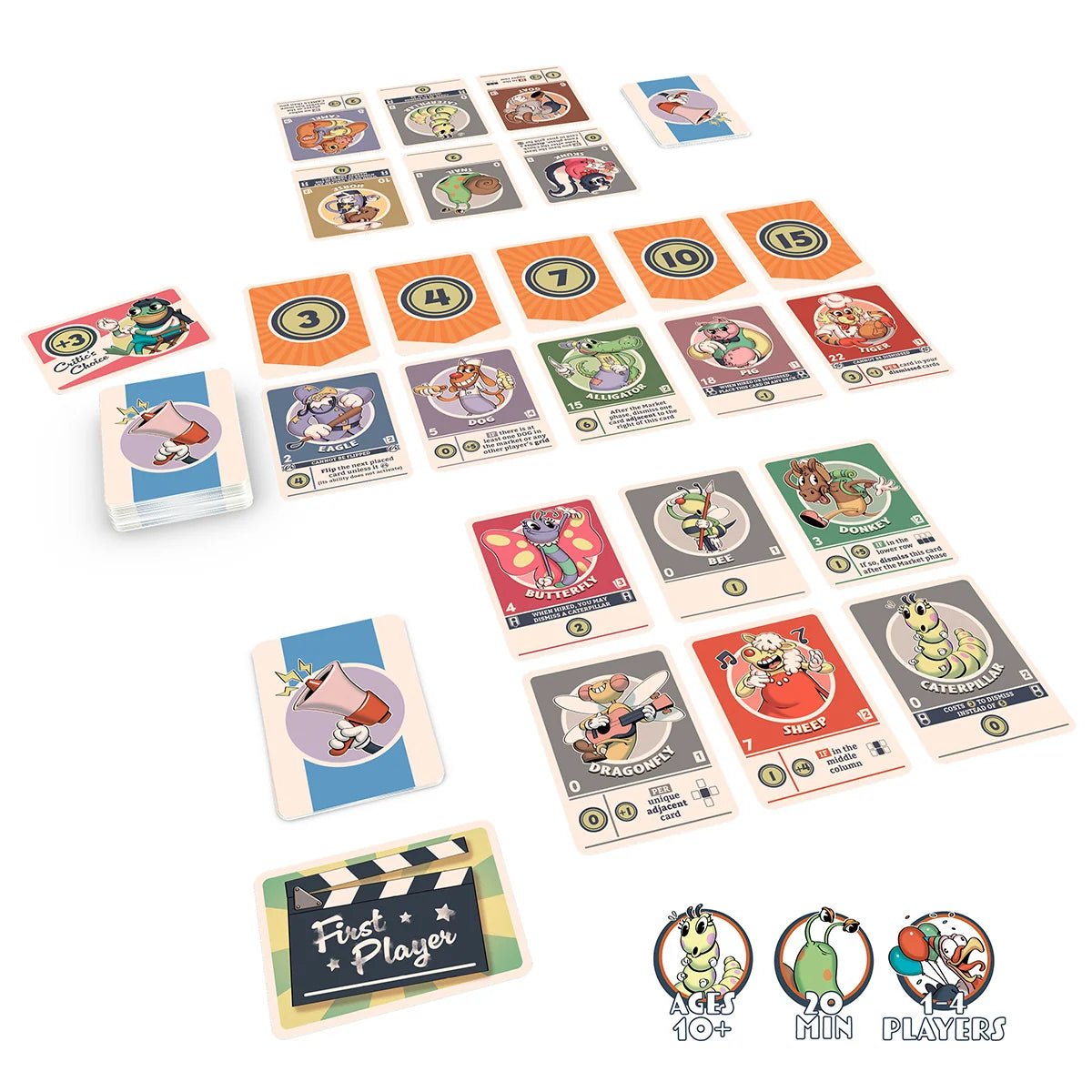 Fliptoons + Big Button Mini Expansion Board Games Thunderwork Games 