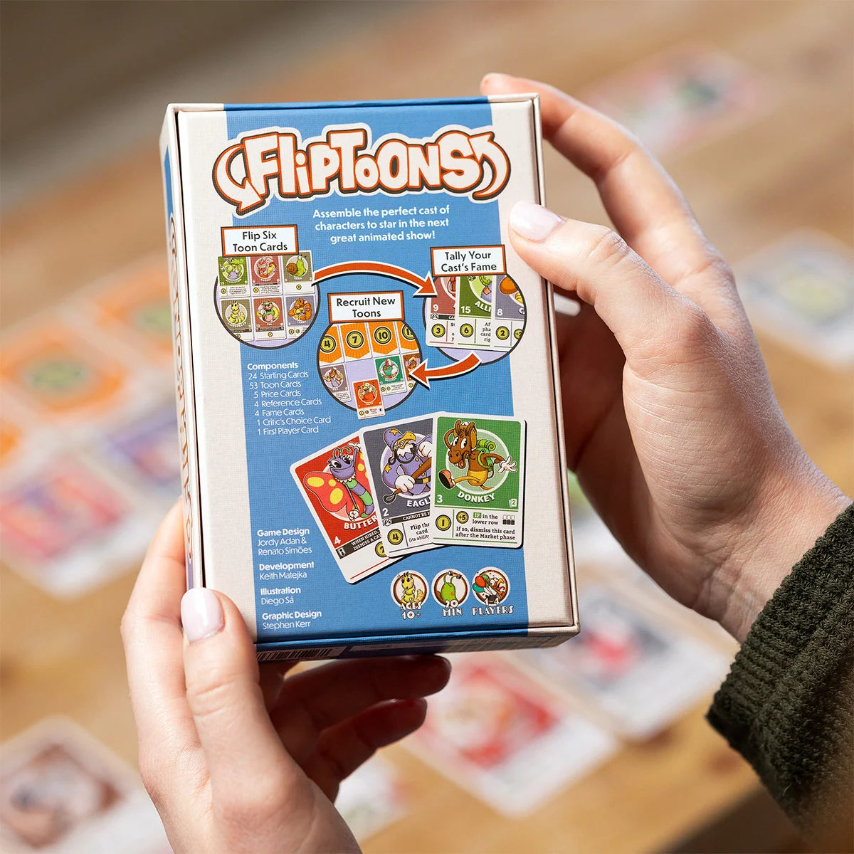 Fliptoons + Big Button Mini Expansion Board Games Thunderwork Games 