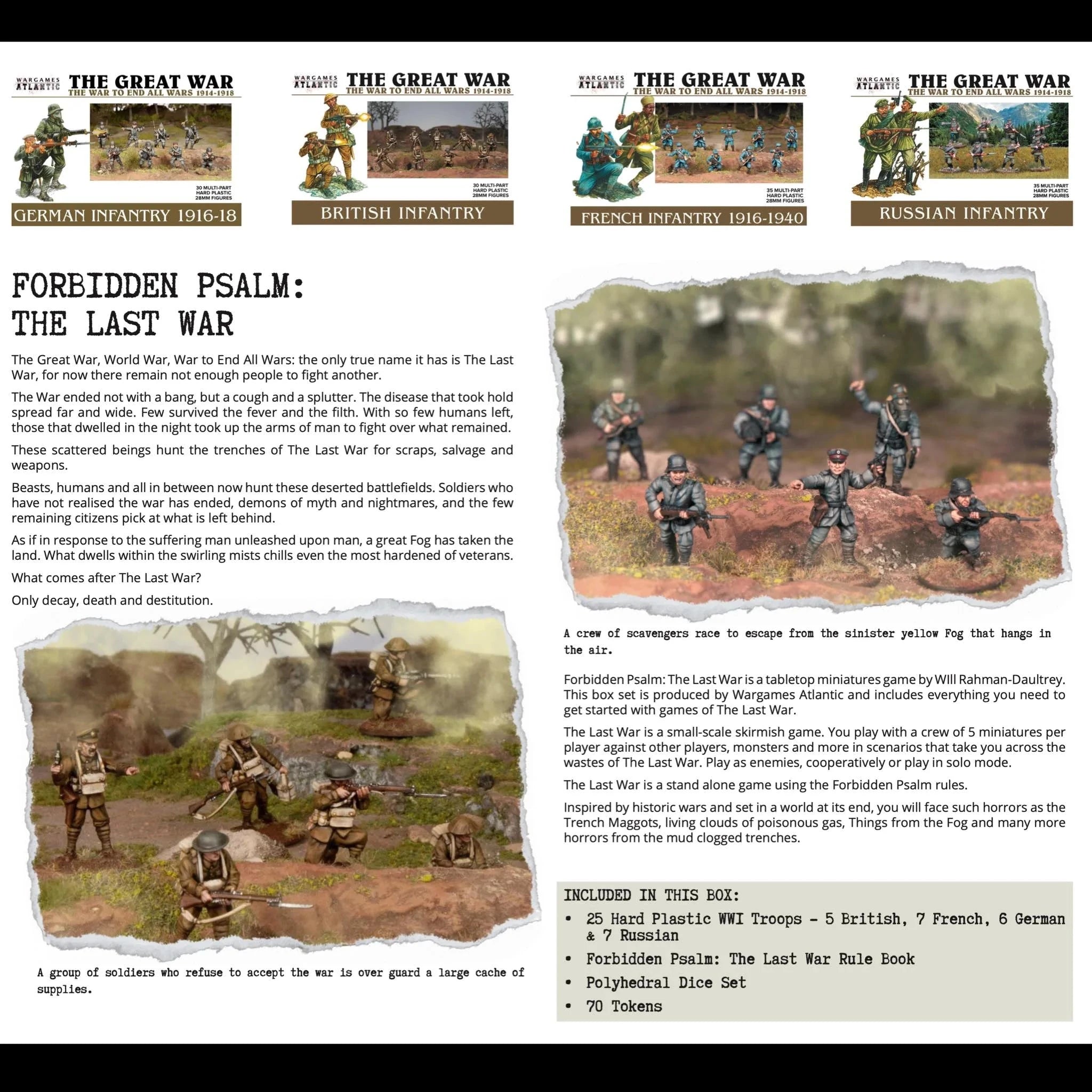 Forbidden Psalm: The Last War Boxed Set Miniatures Wargames Atlantic