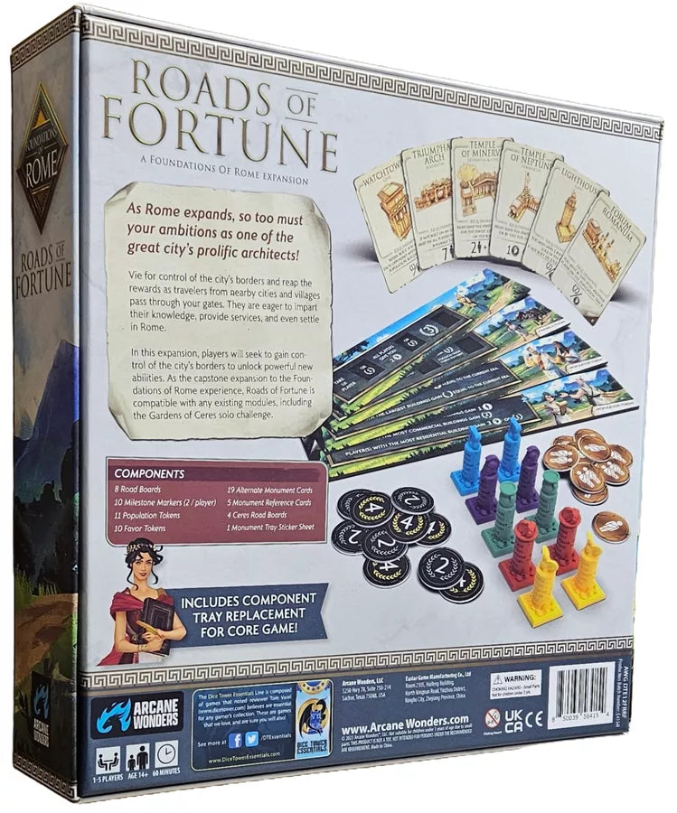 Foundations of Rome: Roads of Fortune Expansion (Kickstarter) Board Games Arcane Wonders