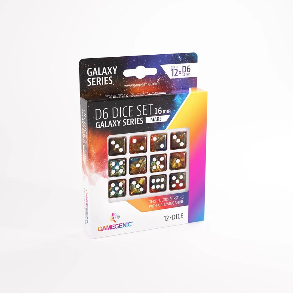 Galaxy Series D6 Dice Set Dice Sets & Games Gamegenic Mars 