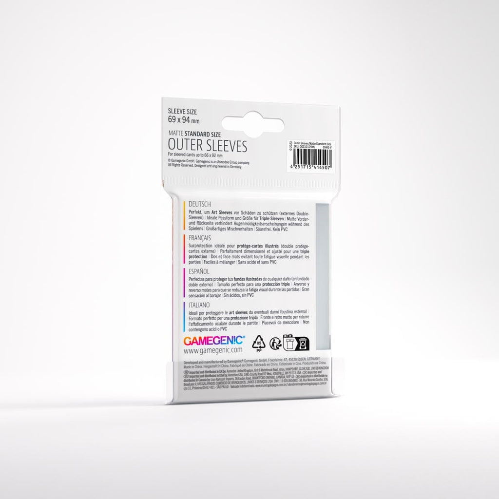 Gamegenic Matte Outer Sleeves Standard Size Card Sleeves Gamegenic