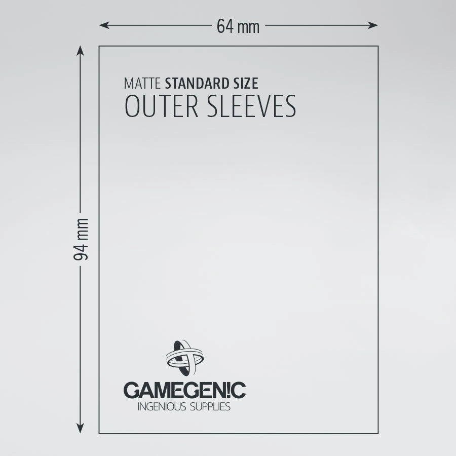 Gamegenic Matte Outer Sleeves Standard Size Card Sleeves Gamegenic