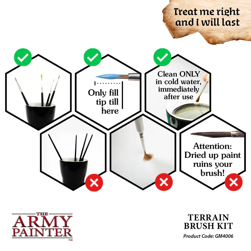 GameMaster Terrain: Brush Kit Brushes The Army Painter