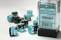 Gemini Black-Shell/white 16mm d6 Dice Block (12 dice) Dice CHESSEX