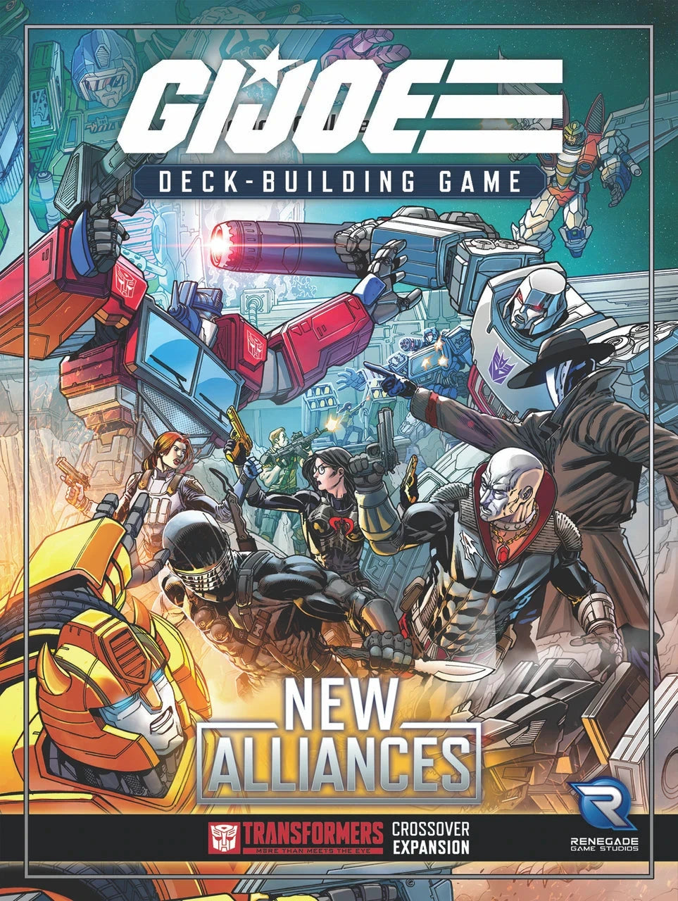 G.I. JOE Deck-Building Game New Alliances - A Transformers Crossover Expansion Card Games Renegade Games Studios 
